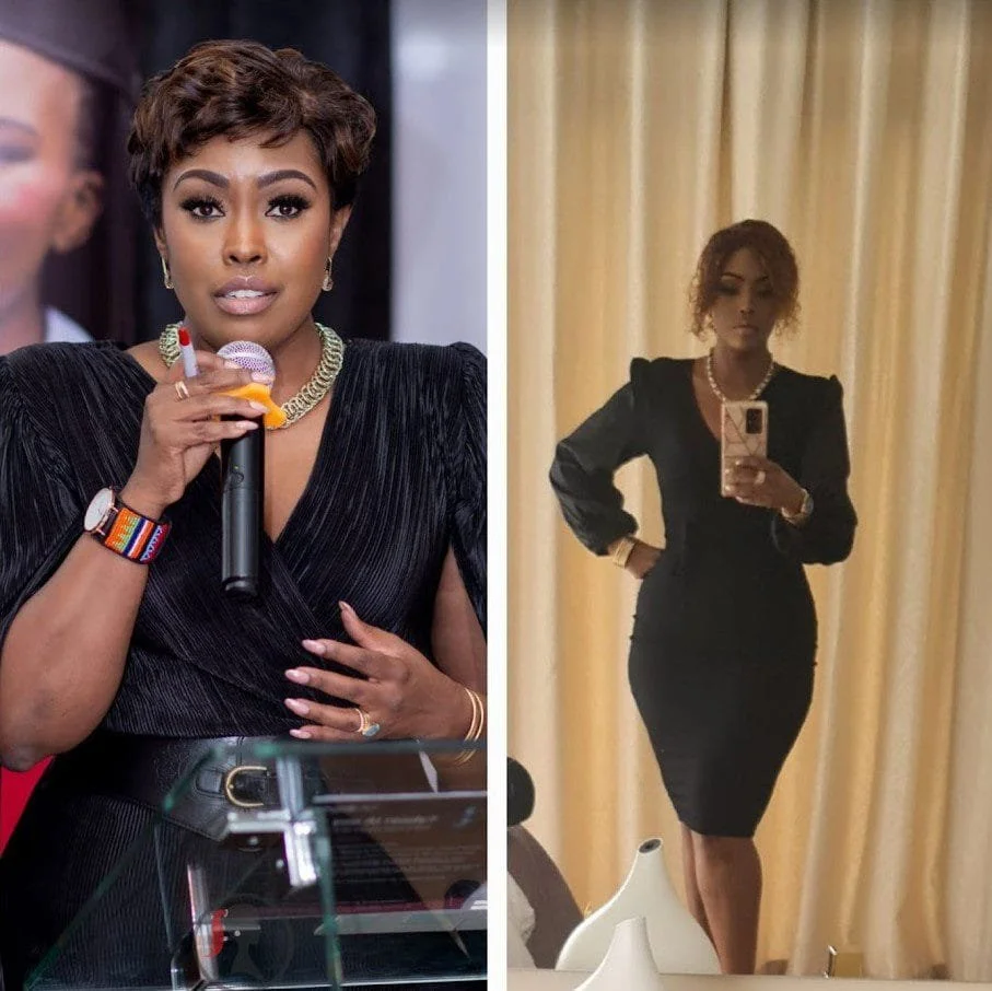 Caroline Mutoko transformation photo