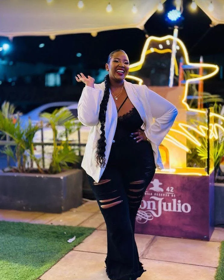 Tracy Nduati weight loss milestone photo
